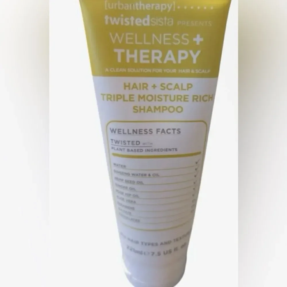 💥Twisted sisters wellness + therapy Hair and scalp triple moisture rich Shampoo